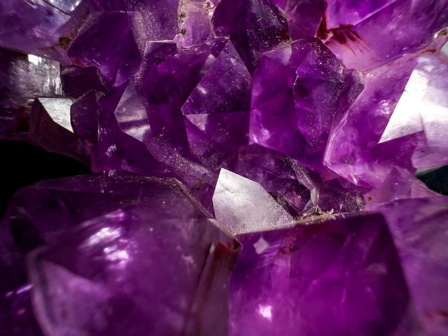 Amethyst crystals