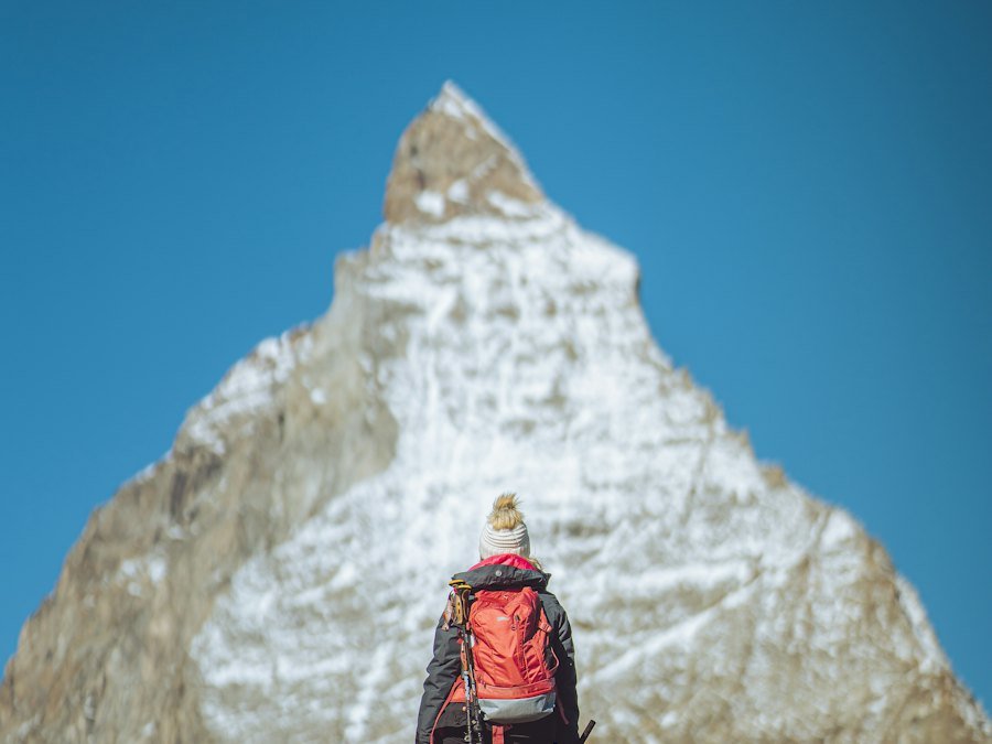 Climber on a mountain