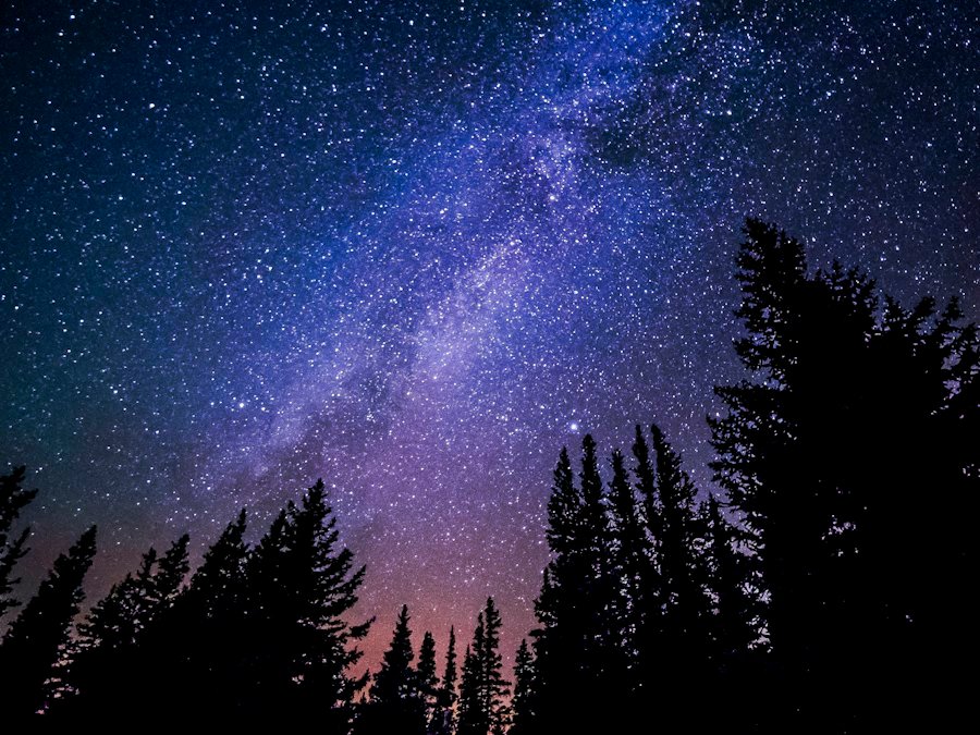 Milky Way night sky