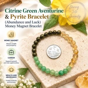 Citrine + Green Aventurine + Pyrite Bracelet | Diving Into Divinity
