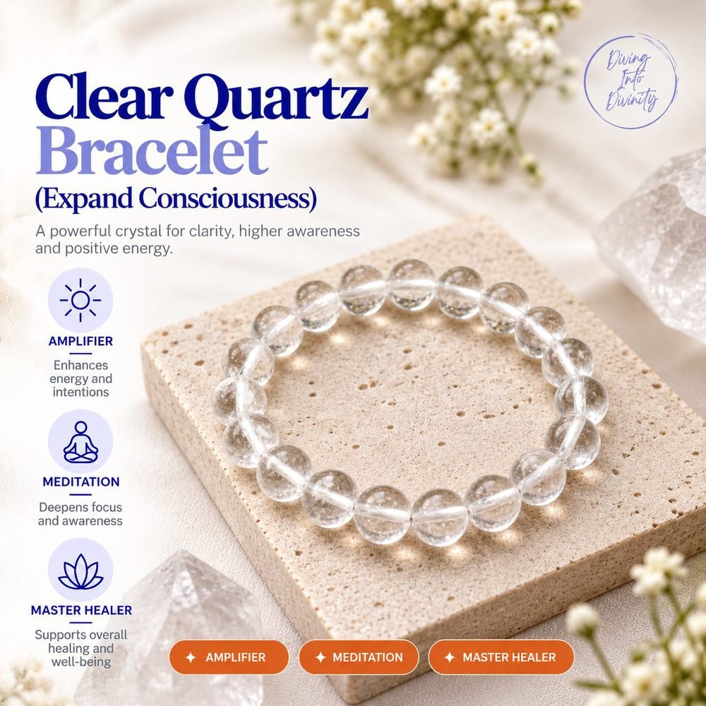 Clear Quartz Bracelet | Diving Into Divinity