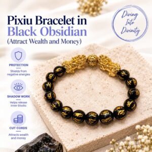 Pixiu Bracelet in Black Obsidian | Diving Into Divinity