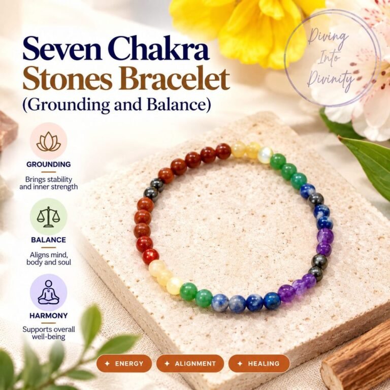 Seven Chakra Stones Bracelet | Diving Into Divinity